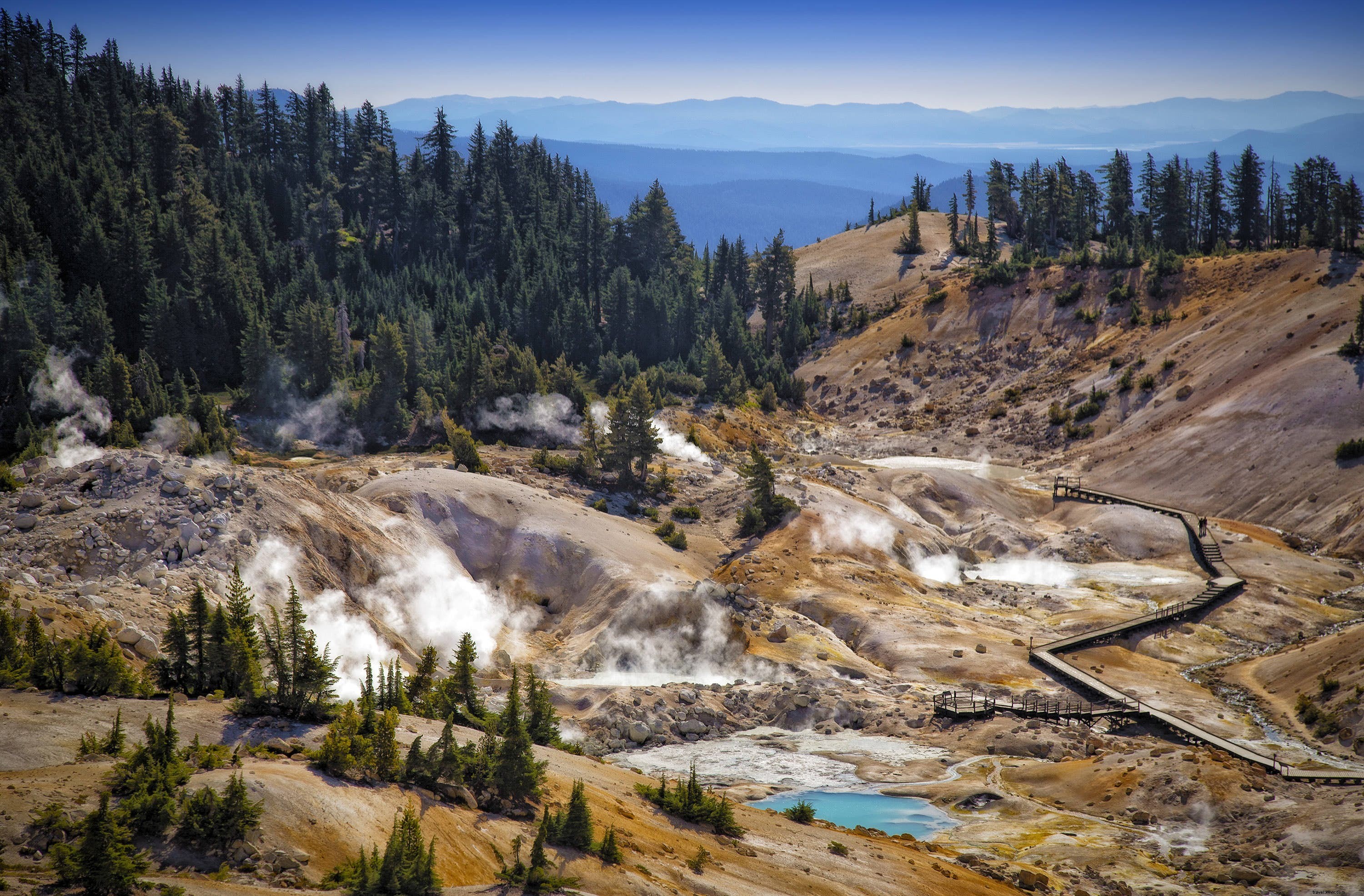 Parc national volcanique de Lassen – volcans, sources chaudes et sentiers