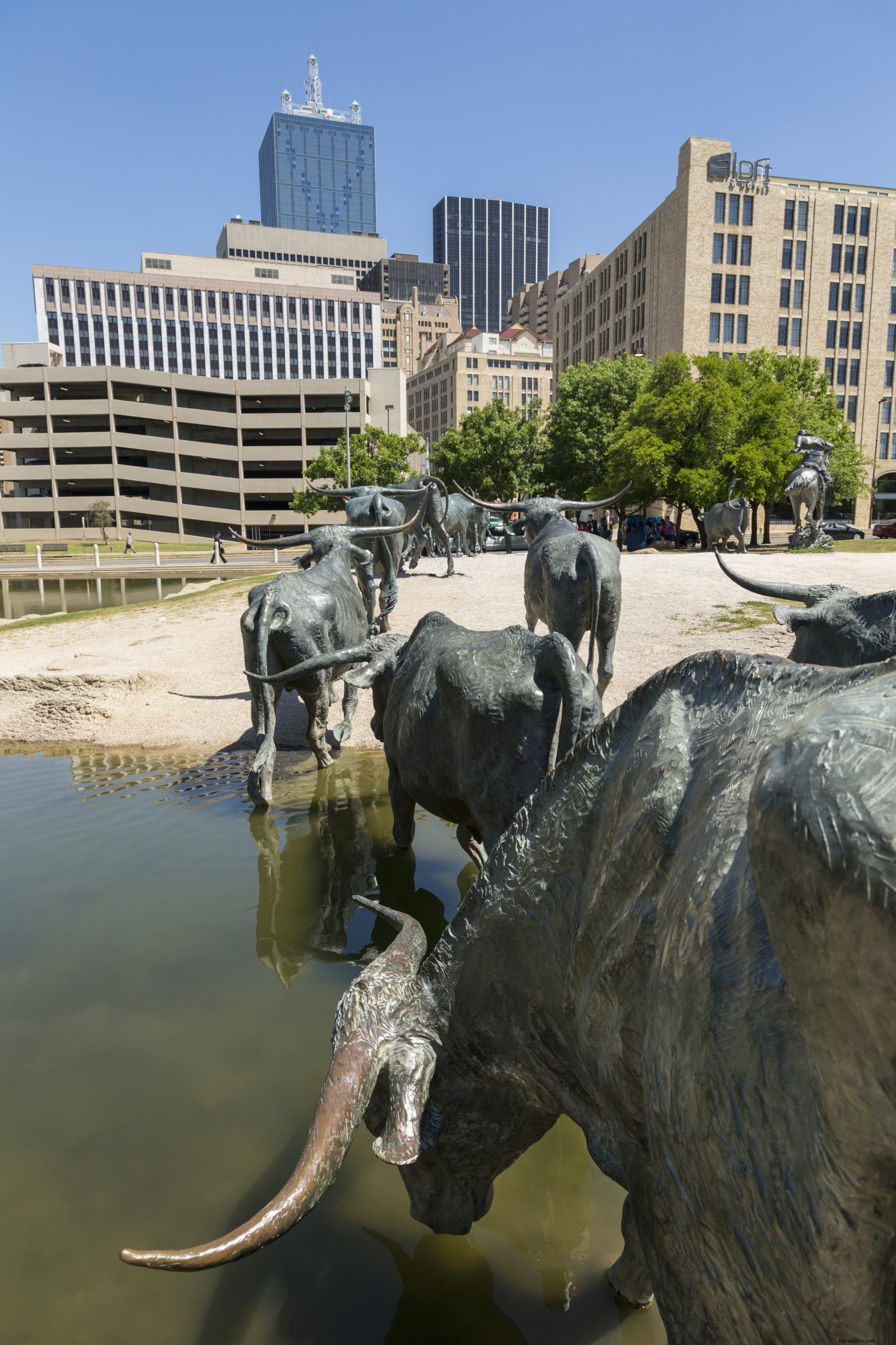 La Place des pionniers à Dallas