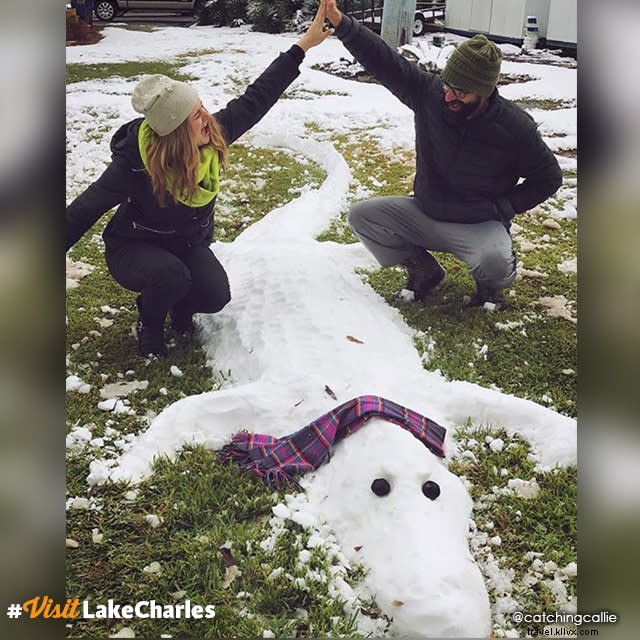 Journée de neige en Louisiane – Photo du mois de décembre