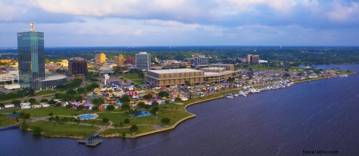 Lake Charles vu du ciel : histoire de photos aériennes