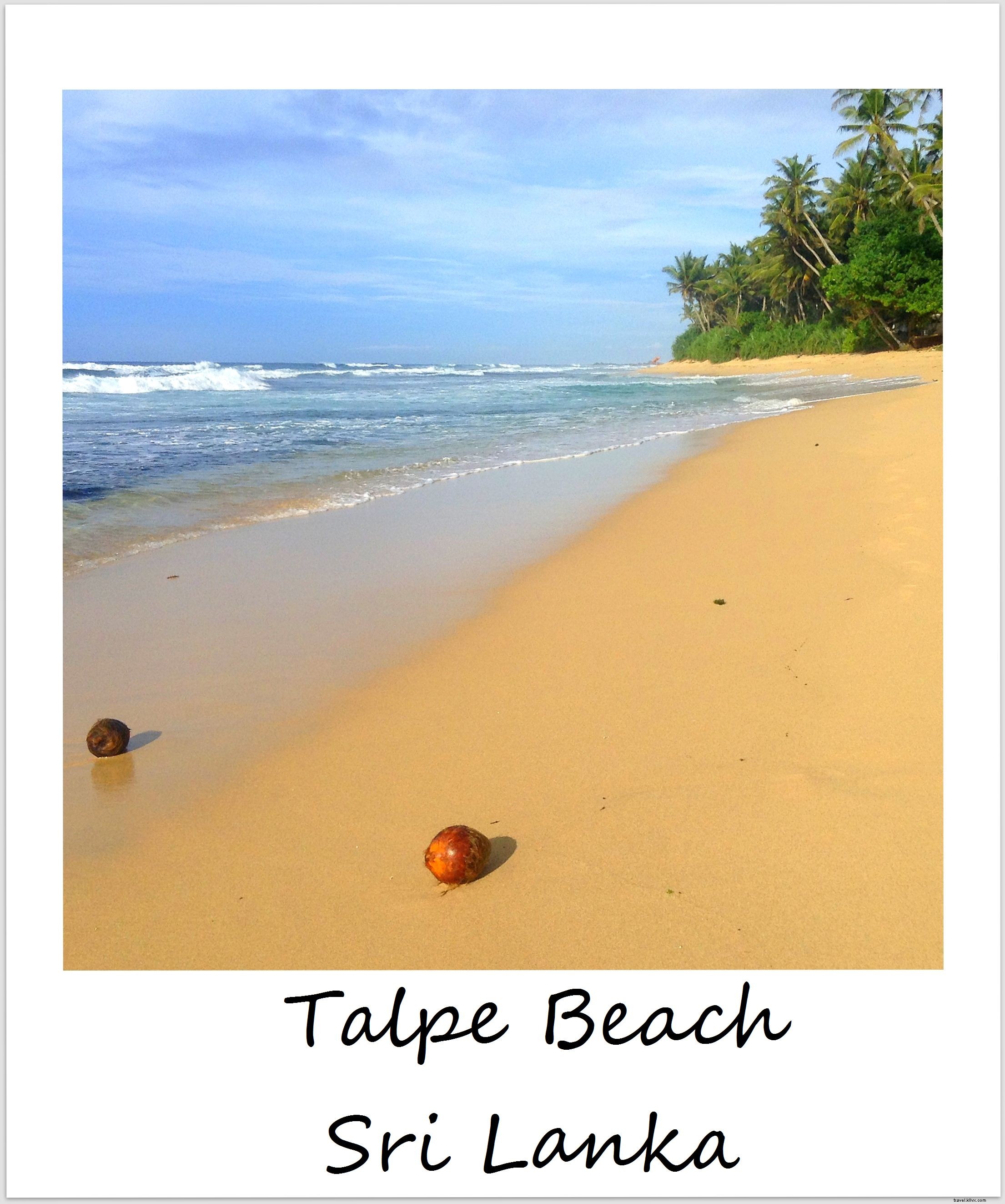 Polaroïd de la semaine : une plage au Sri Lanka