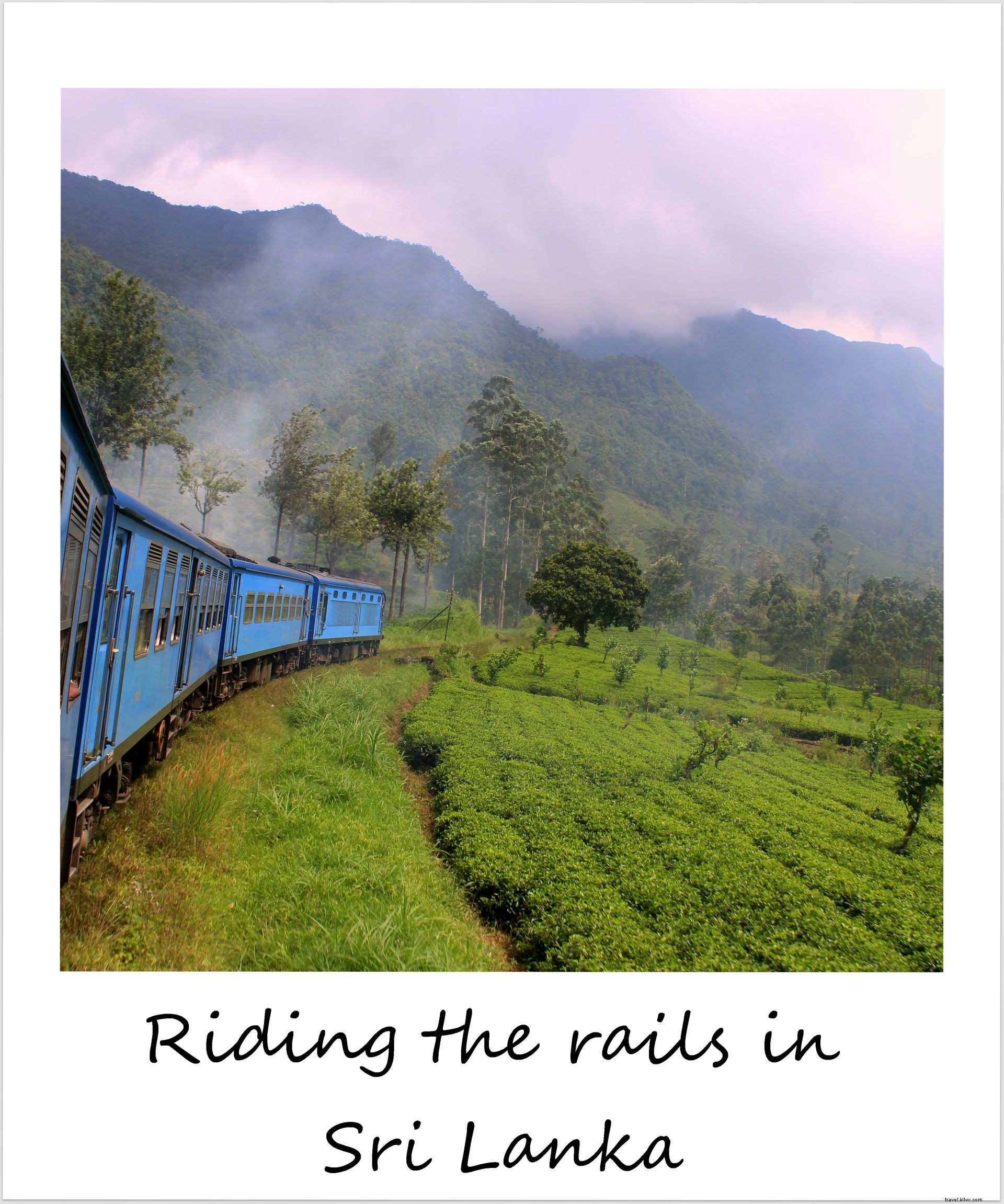 Polaroïd de la semaine : sur les rails au Sri Lanka