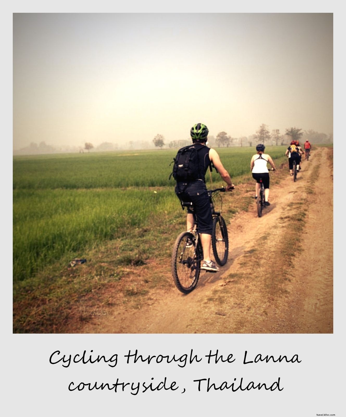 Polaroid de la semaine : balade à vélo dans les rizières du nord de la Thaïlande