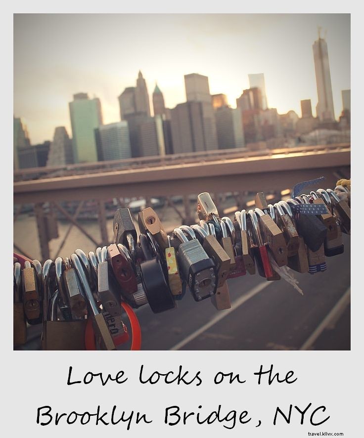 Polaroid de la semaine : les cadenas d amour sur le pont de Brooklyn