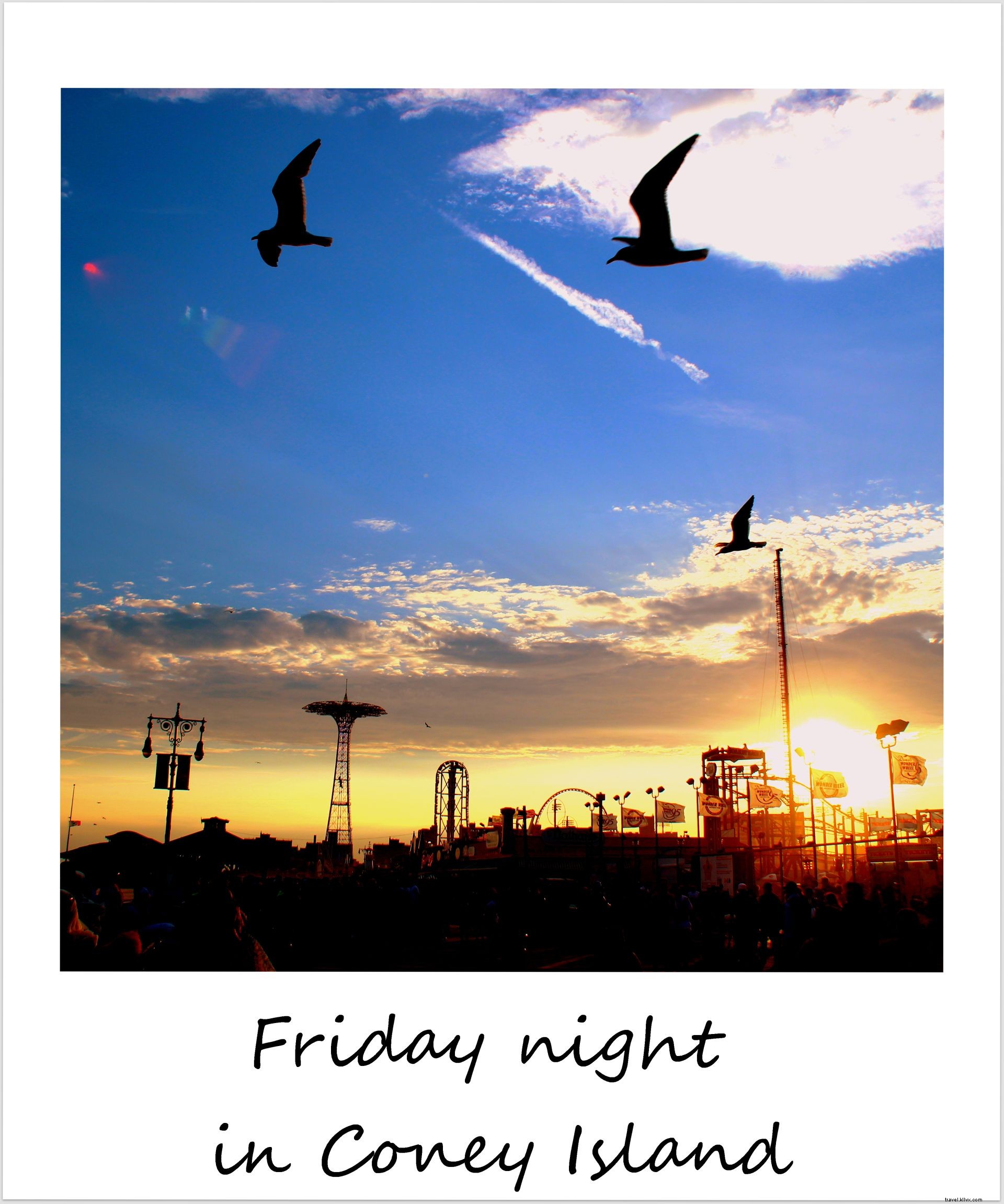 Polaroïd de la semaine : soirée d’été à Coney Island