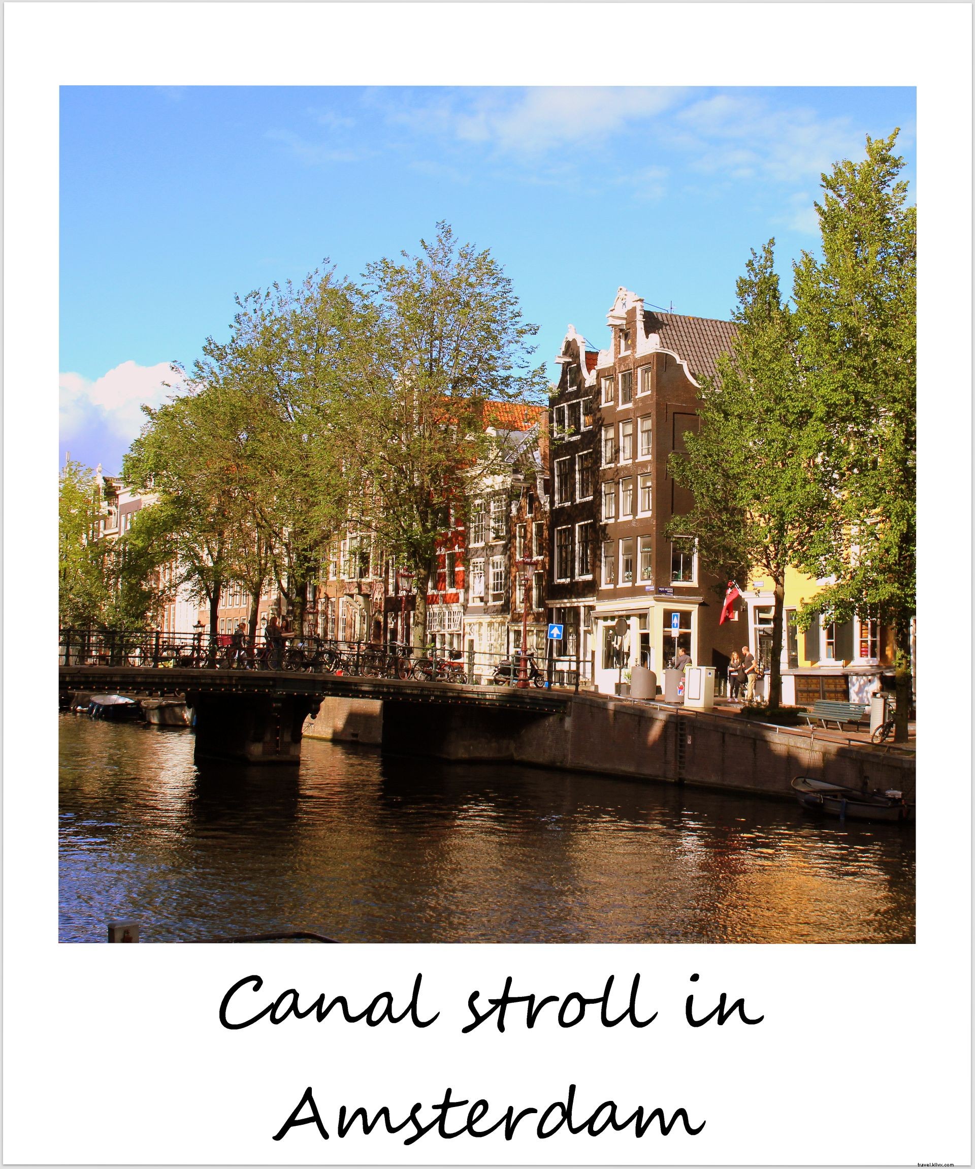 Polaroid de la semaine : Balade sur les canaux à Amsterdam
