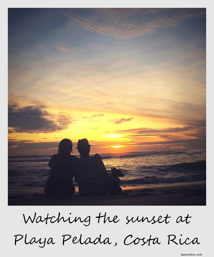 Polaroid de la semaine : regarder le coucher de soleil au Costa Rica