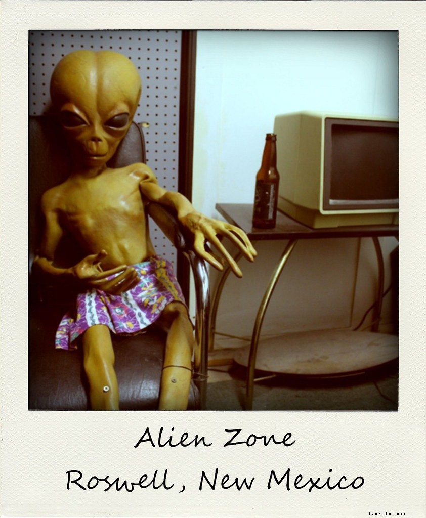 Polaroïd de la semaine : Alien Zone à Roswell, Nouveau‑Mexique