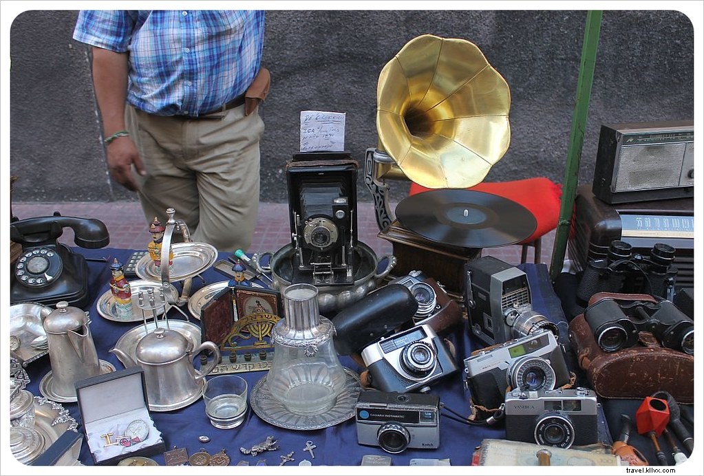 Photos du marché dominical des antiquaires à San Telmo, Buenos Aires