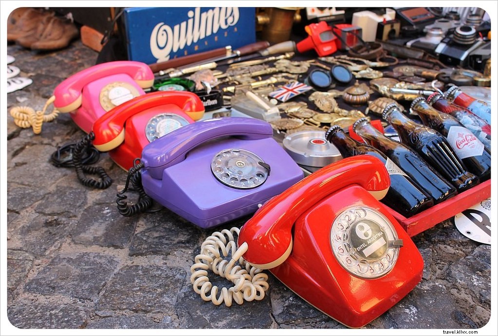 Photos du marché dominical des antiquaires à San Telmo, Buenos Aires