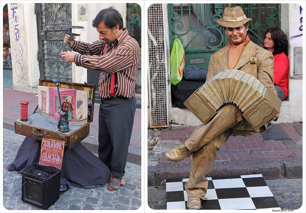 Photos du marché dominical des antiquaires à San Telmo, Buenos Aires