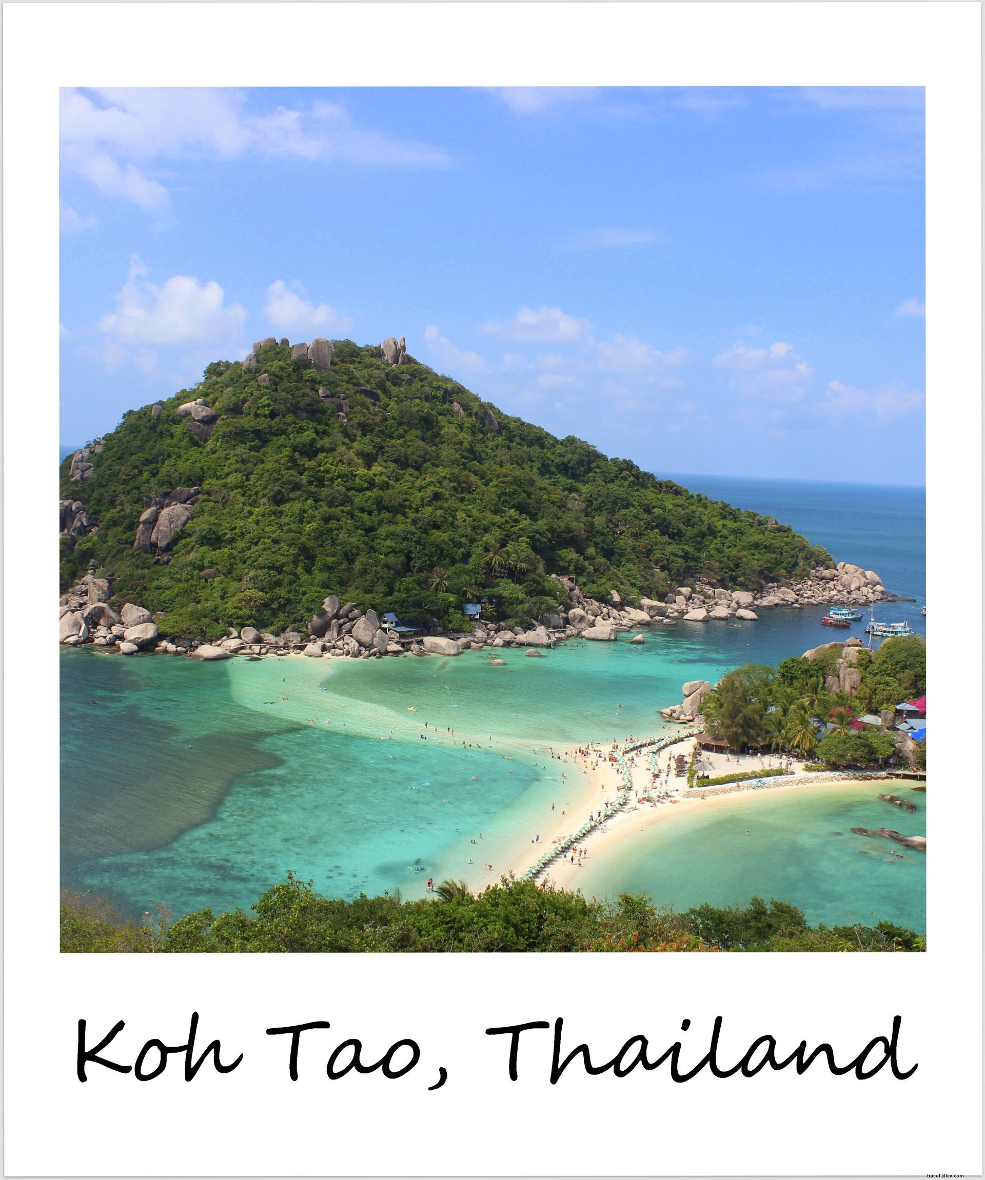 Polaroïd de la semaine : journées de farniente sur la plage de Koh Tao, Thaïlande