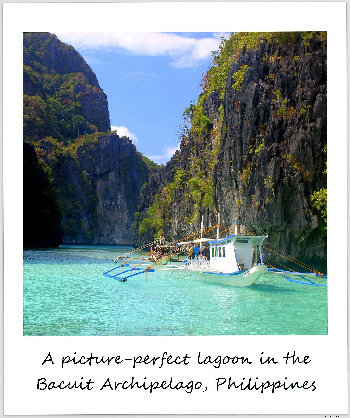 Polaroïd de la semaine : un lagon idyllique près d’El Nido, Philippines