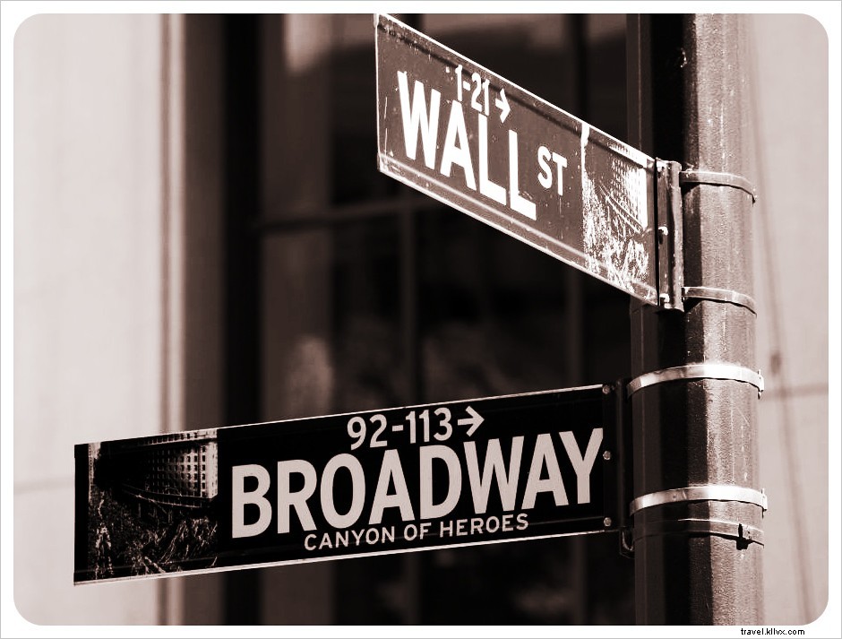 Parcourir Broadway du sud au nord à New York