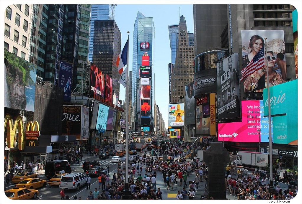Parcourir Broadway du sud au nord à New York
