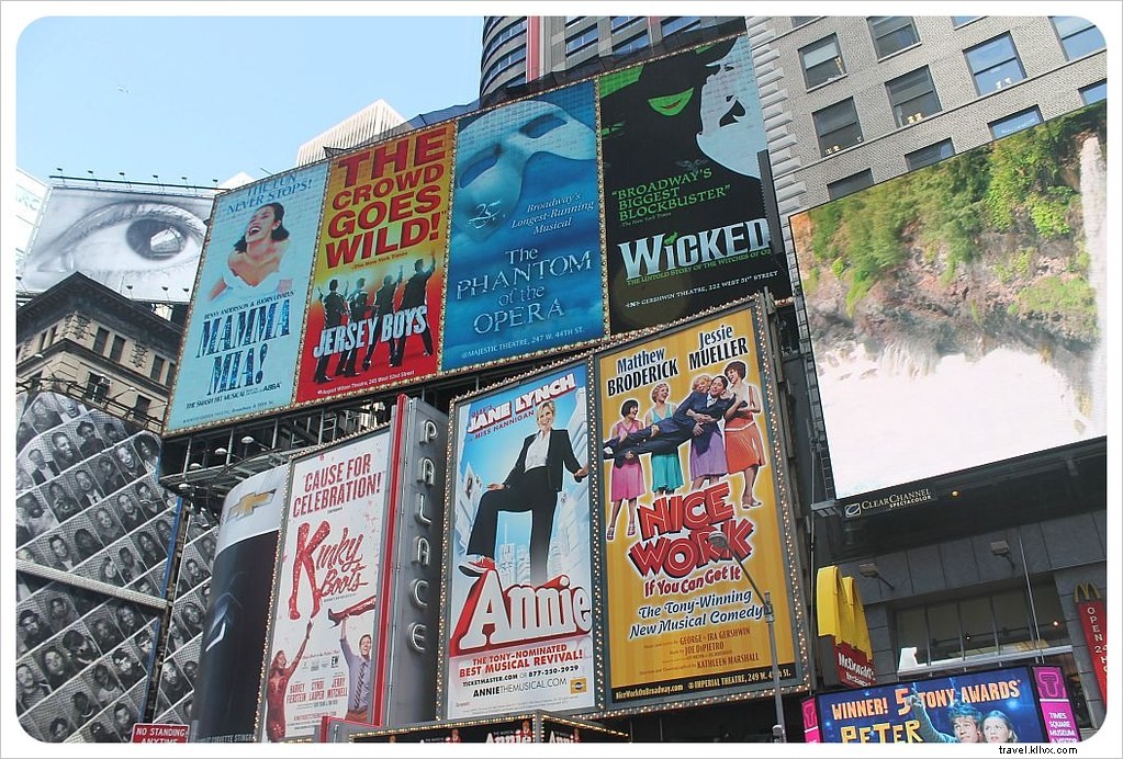 Parcourir Broadway du sud au nord à New York