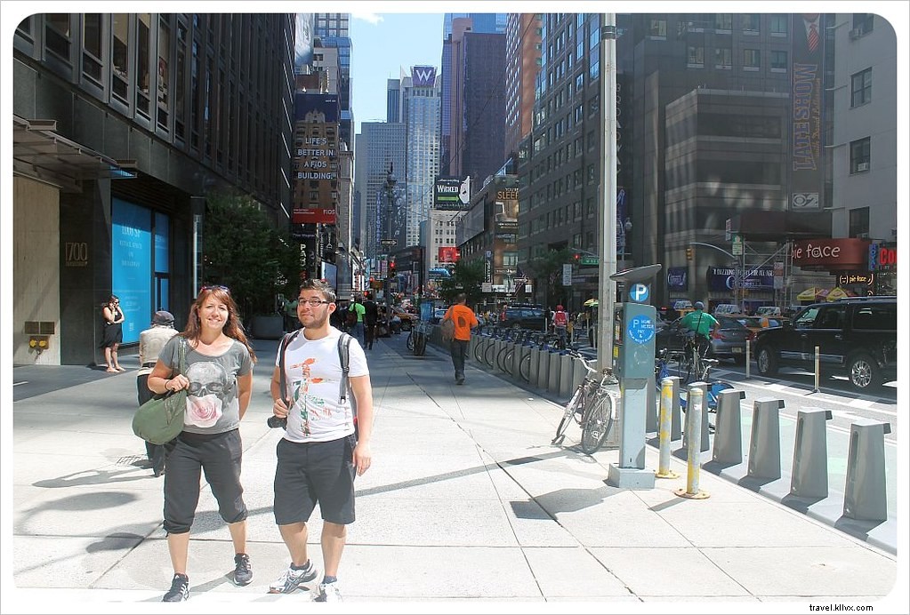 Parcourir Broadway du sud au nord à New York