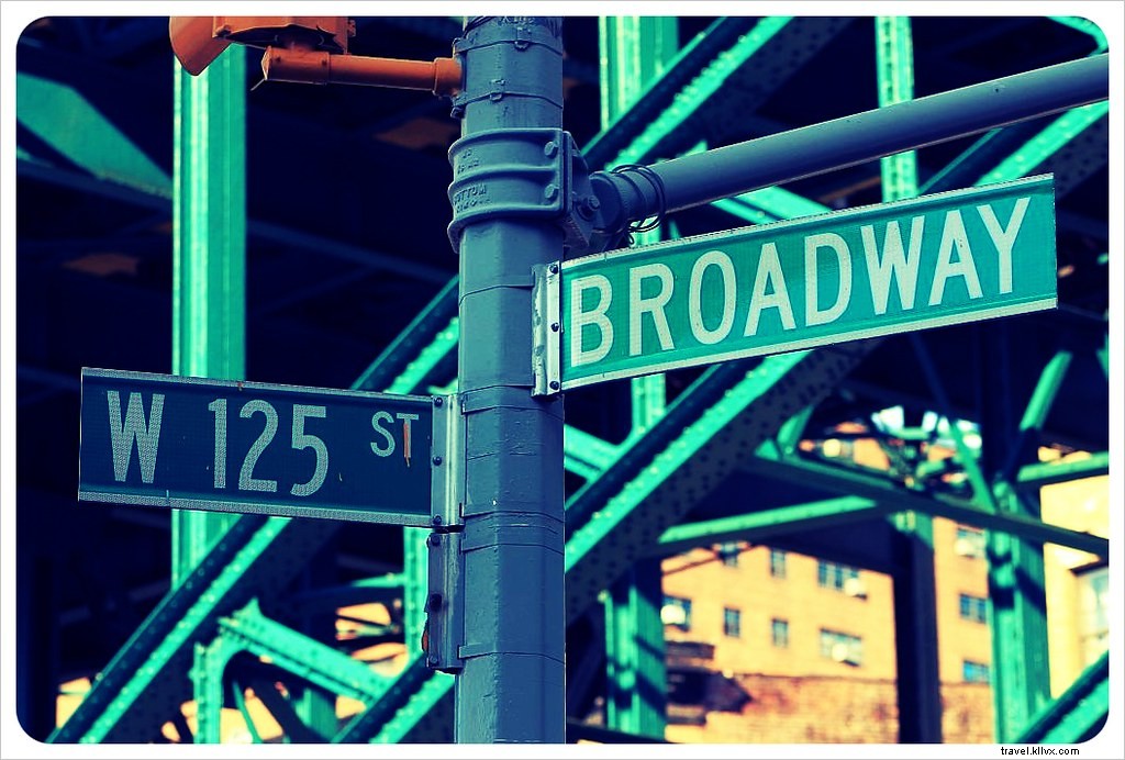Parcourir Broadway du sud au nord à New York