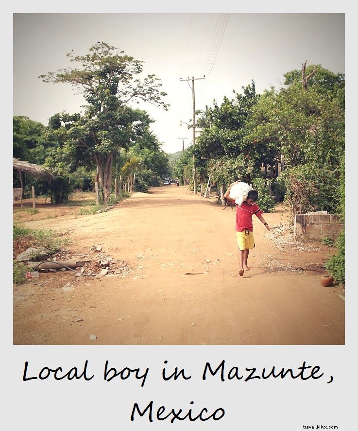 Polaroïd de la semaine : Garçon à Mazunte