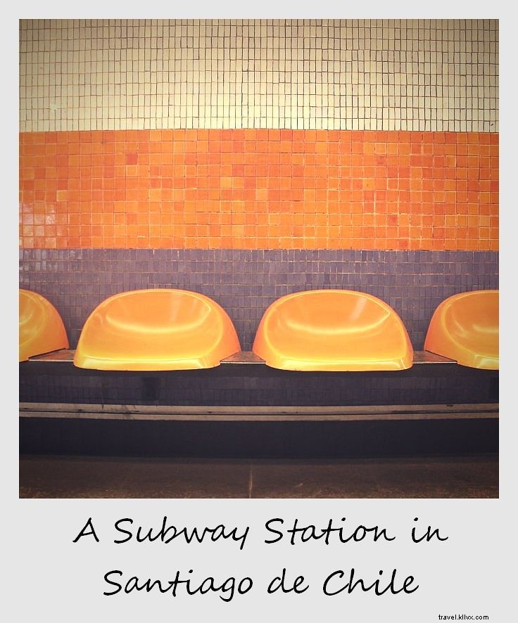 Polaroid de la semaine : une station de métro design à Santiago, Chili