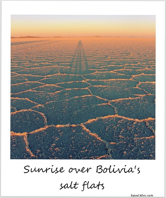 Polaroïd de la semaine : lever de soleil sur les salines de Bolivie