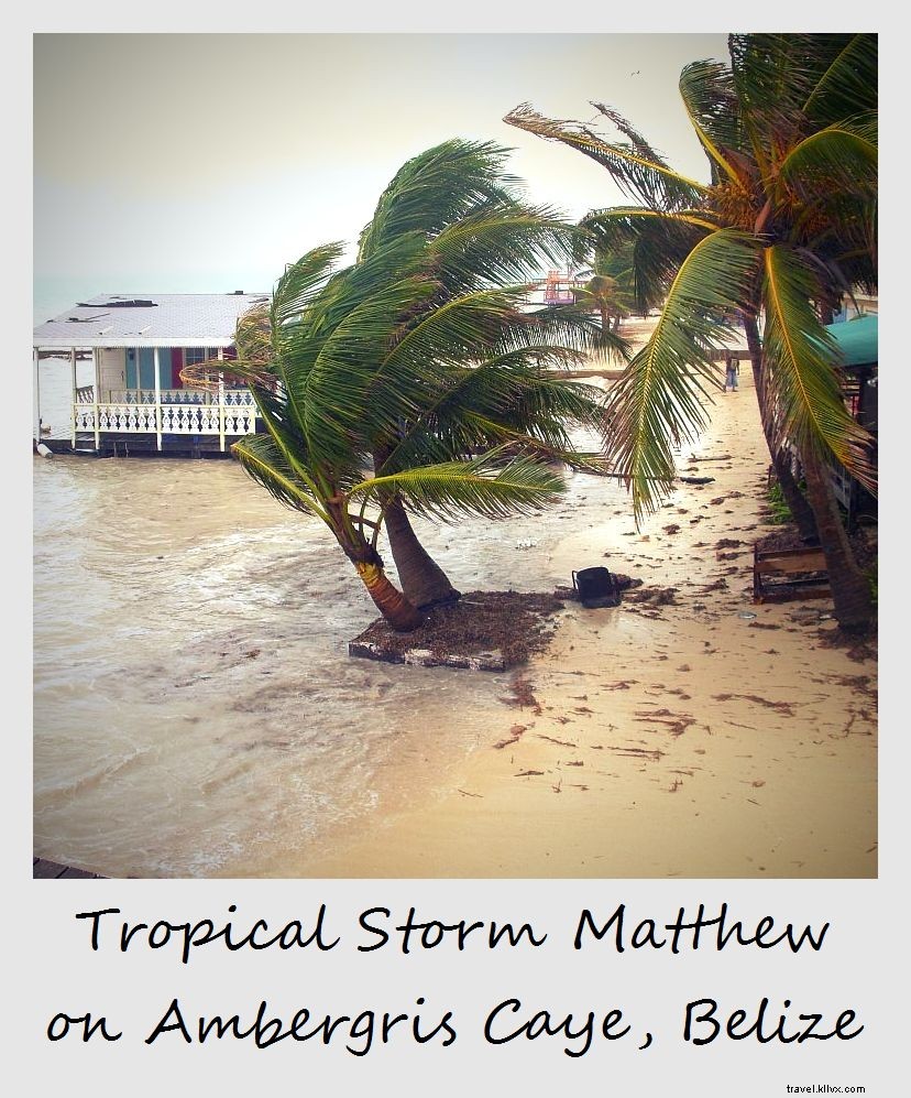 Polaroid de la semaine : Tempête tropicale au Belize