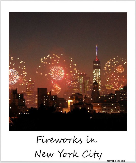 Polaroid de la semaine : feu d artifice du 4 juillet à New York