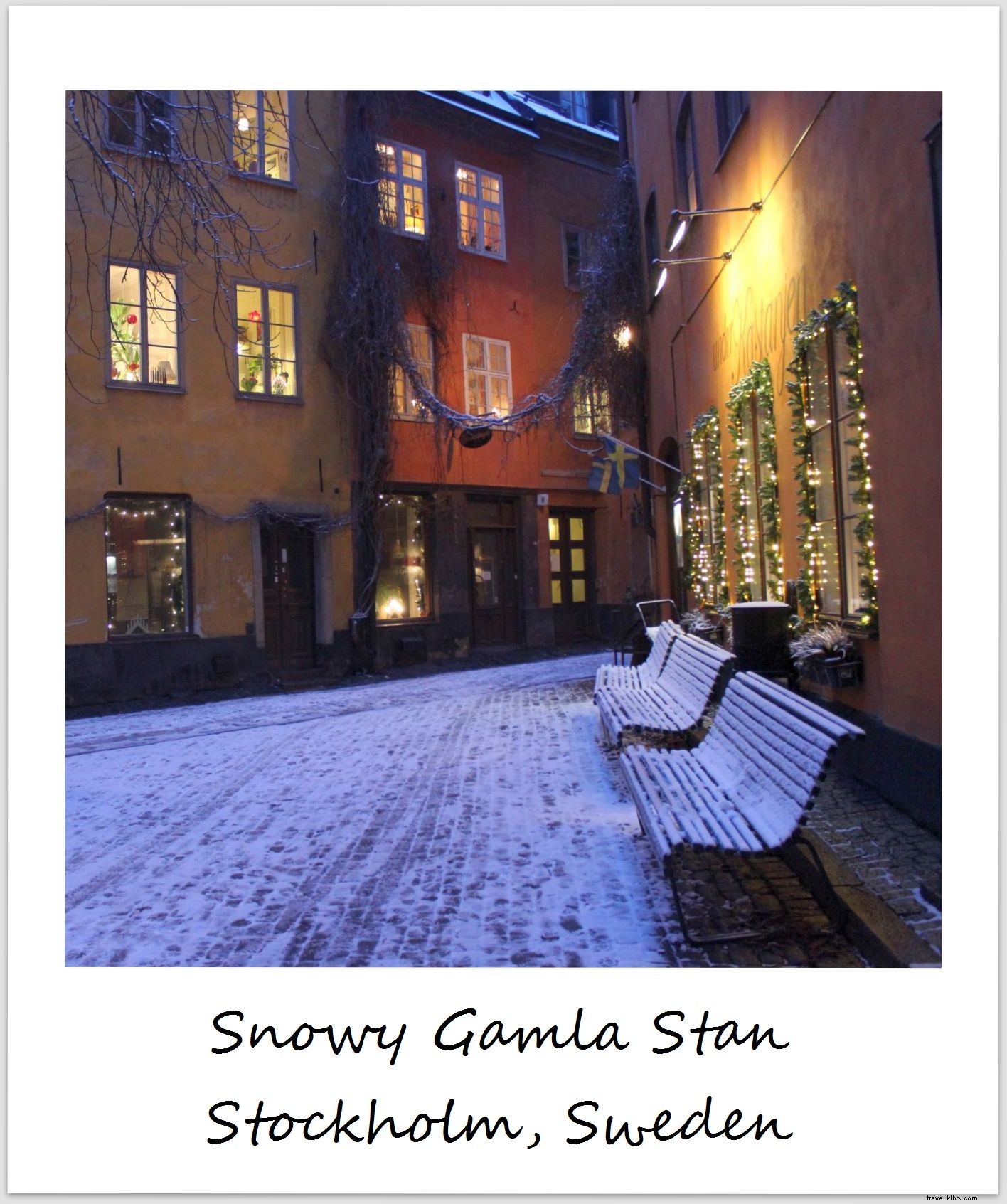 Polaroid de la semaine : Stockholm merveilleusement blanche