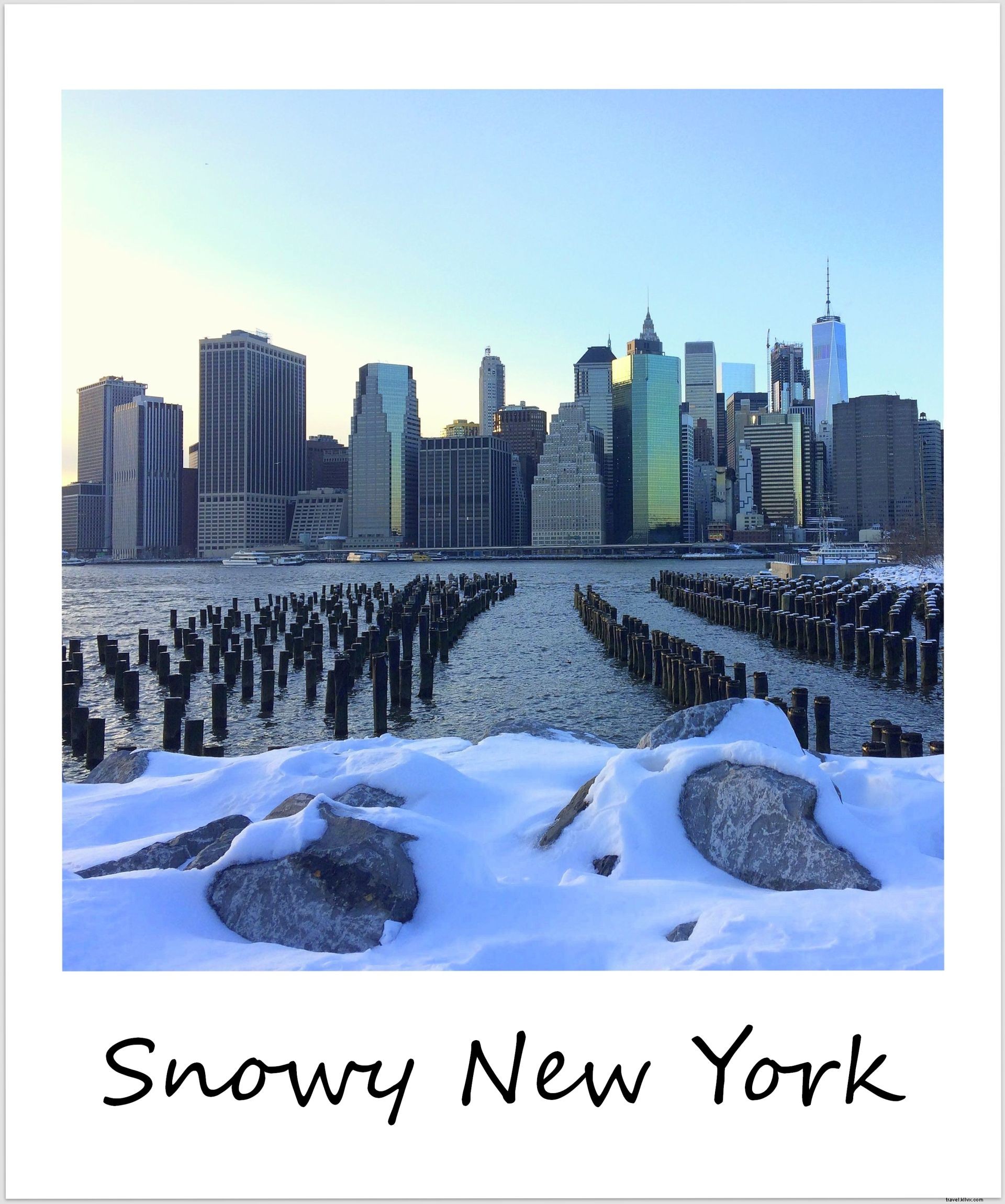 Polaroid de la semaine : New York sous la neige