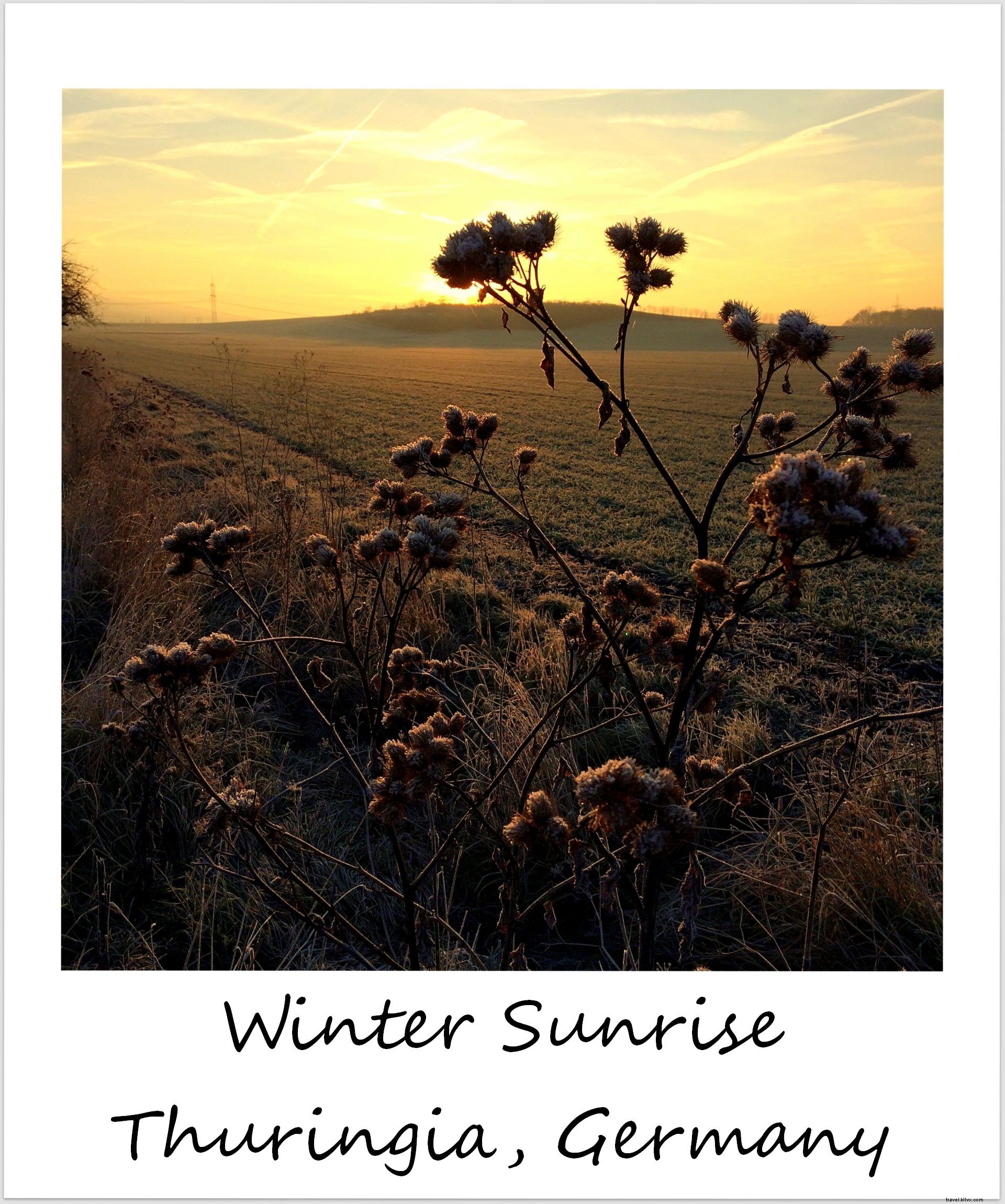 Polaroid de la semaine : un lever de soleil hivernal en Allemagne