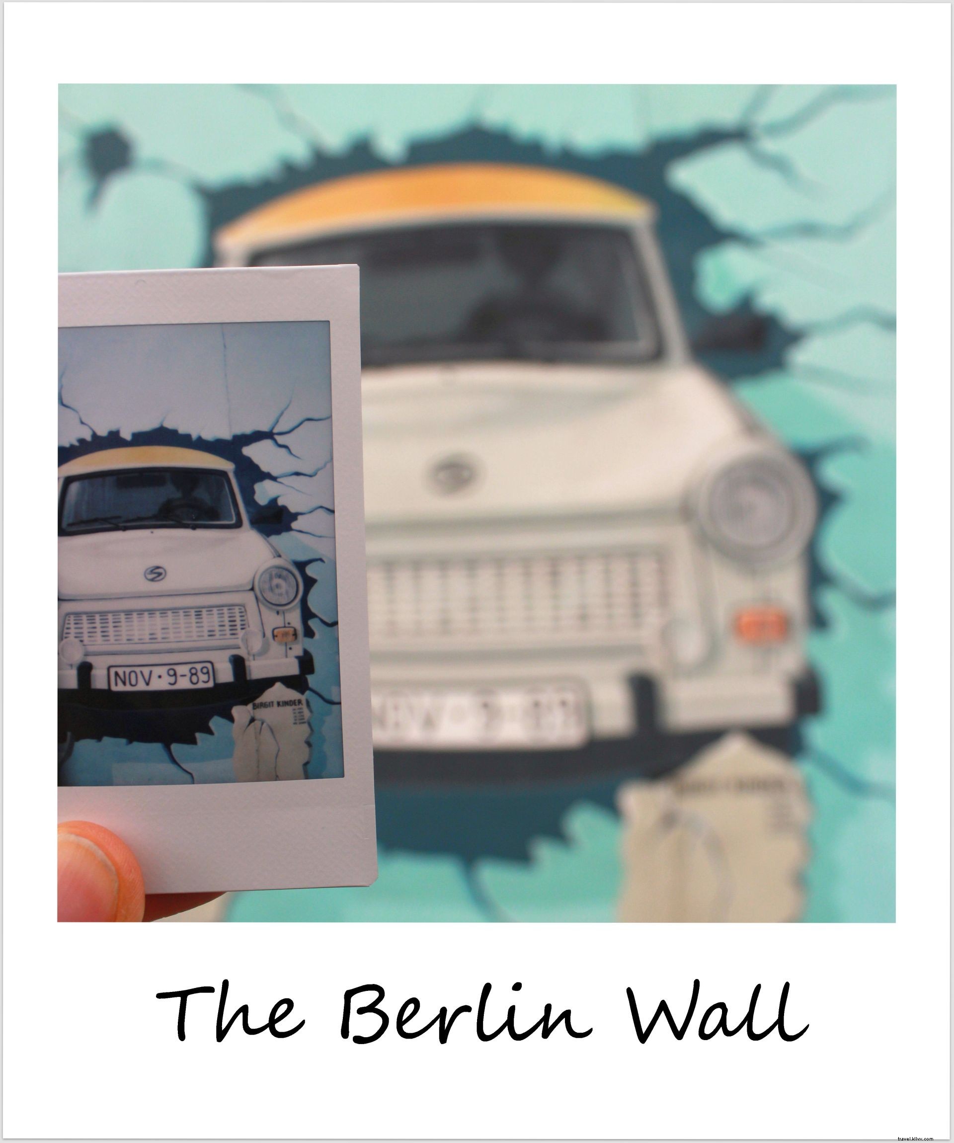 Polaroid de la semaine : le mur de Berlin en morceaux