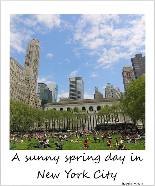 Polaroïd de la semaine : une journée de printemps parfaite à New York