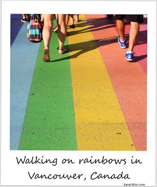 Polaroïd de la semaine : marcher sur des arcs‑en‑ciel à Vancouver, Canada