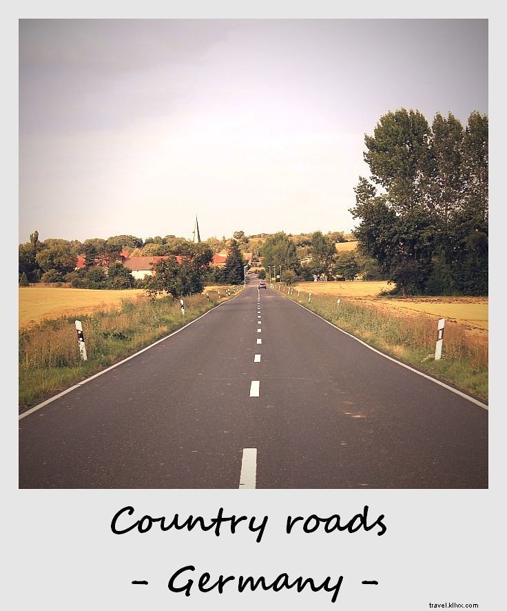 Polaroid de la semaine : routes de campagne en Allemagne