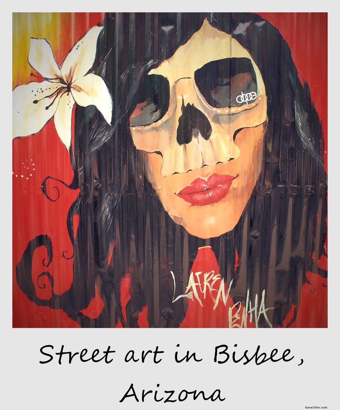 Polaroid de la semaine : le street art à Bisbee, Arizona