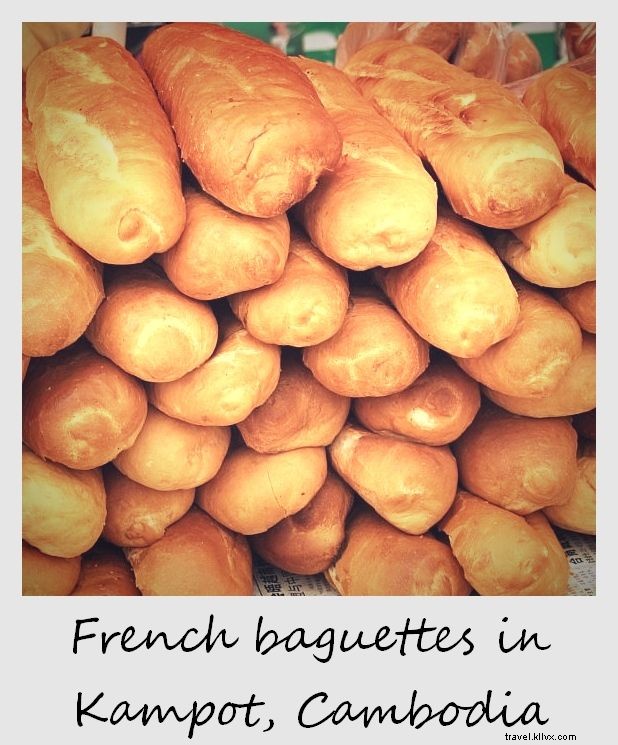 Polaroïd de la semaine : les baguettes françaises à Kampot, Cambodge