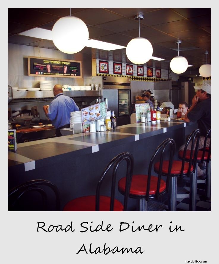 Polaroïd de la semaine : un repas au bord de la route en Alabama