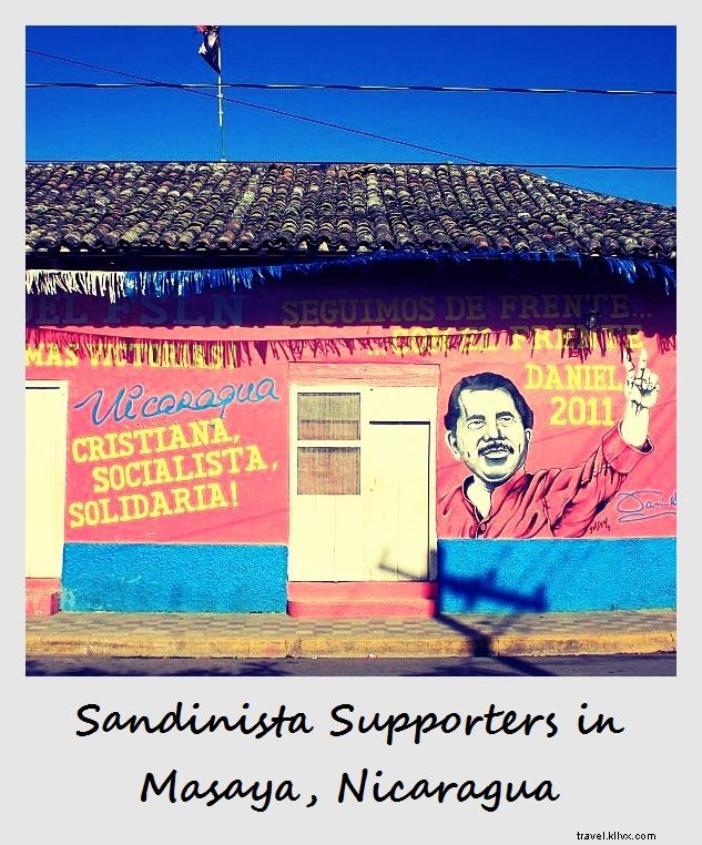 Polaroid de la semaine : les partisans sandinistes au Nicaragua
