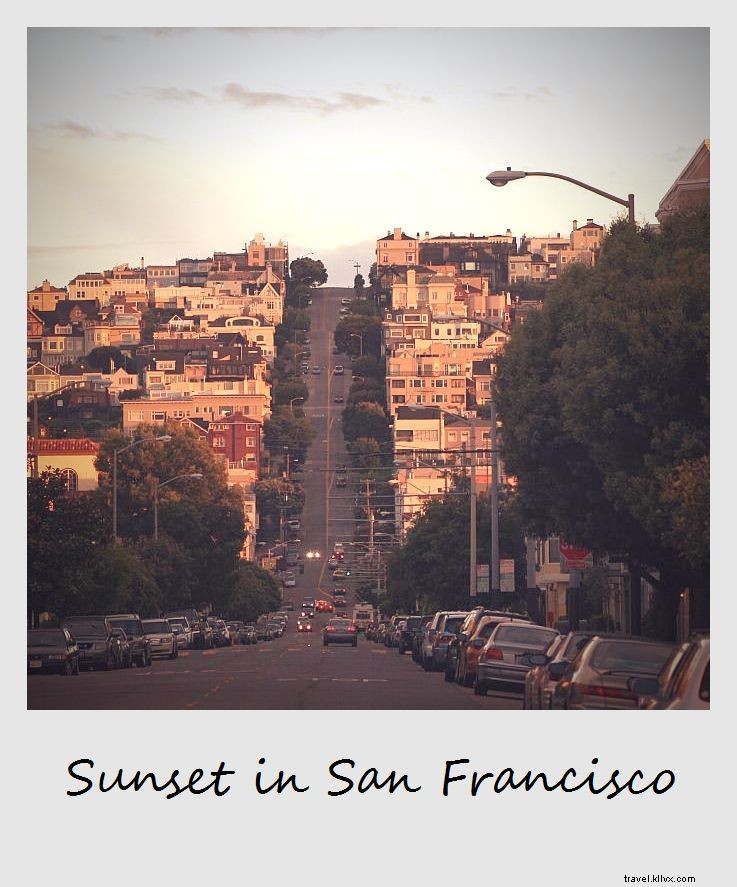 Polaroid de la semaine – Coucher de soleil à San Francisco