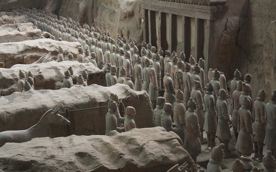 Visite de l Armée de terre cuite de Xi an, Chine