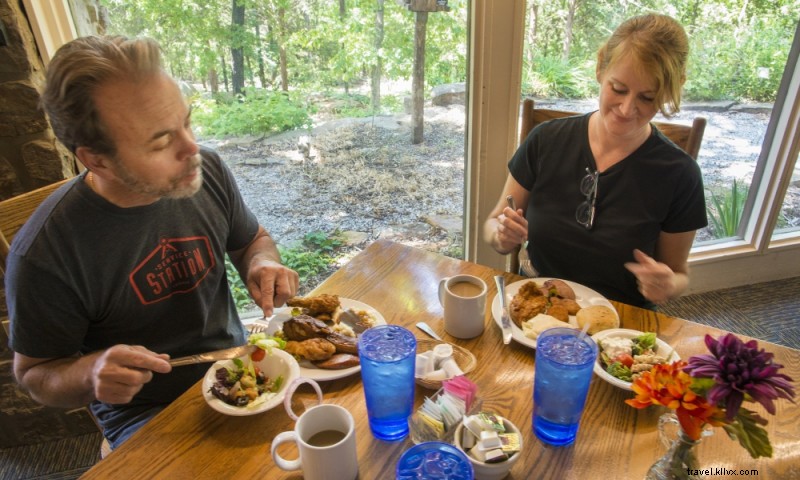 Le restaurant Skillet au parc d État Ozark Folk Center