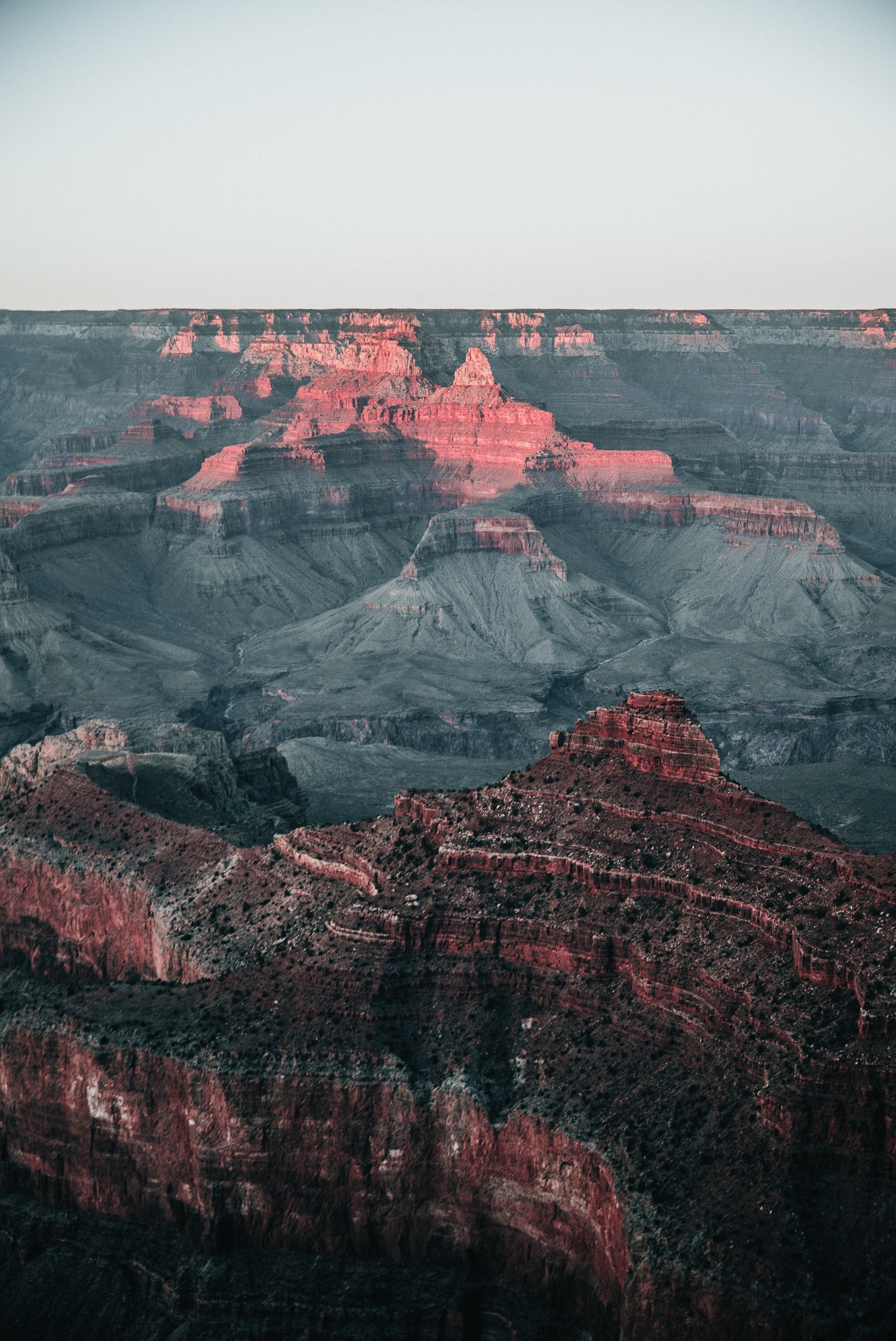 Photo du coucher de soleil dans le canyon d Arizona