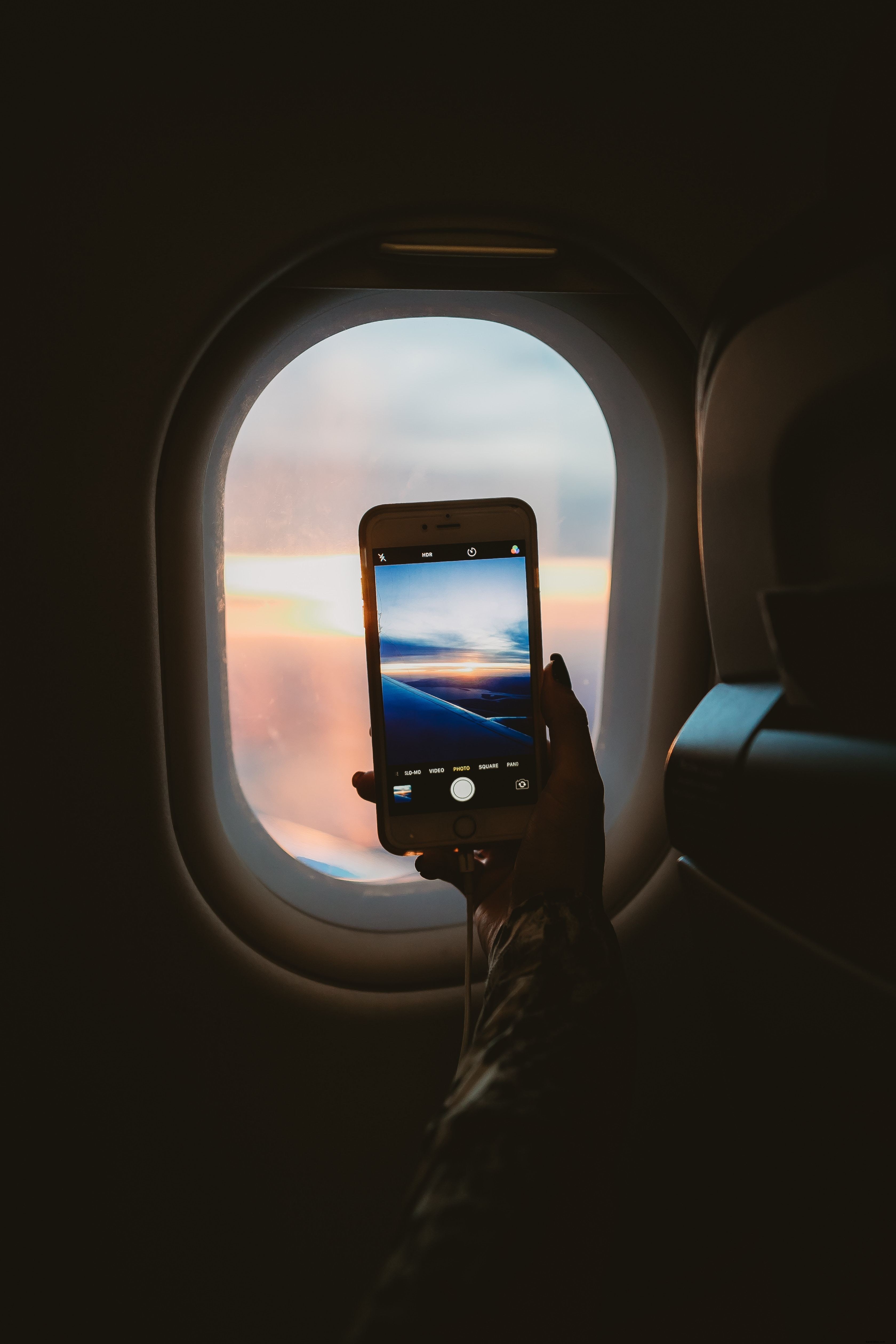 Photographier depuis la fenêtre d un avion