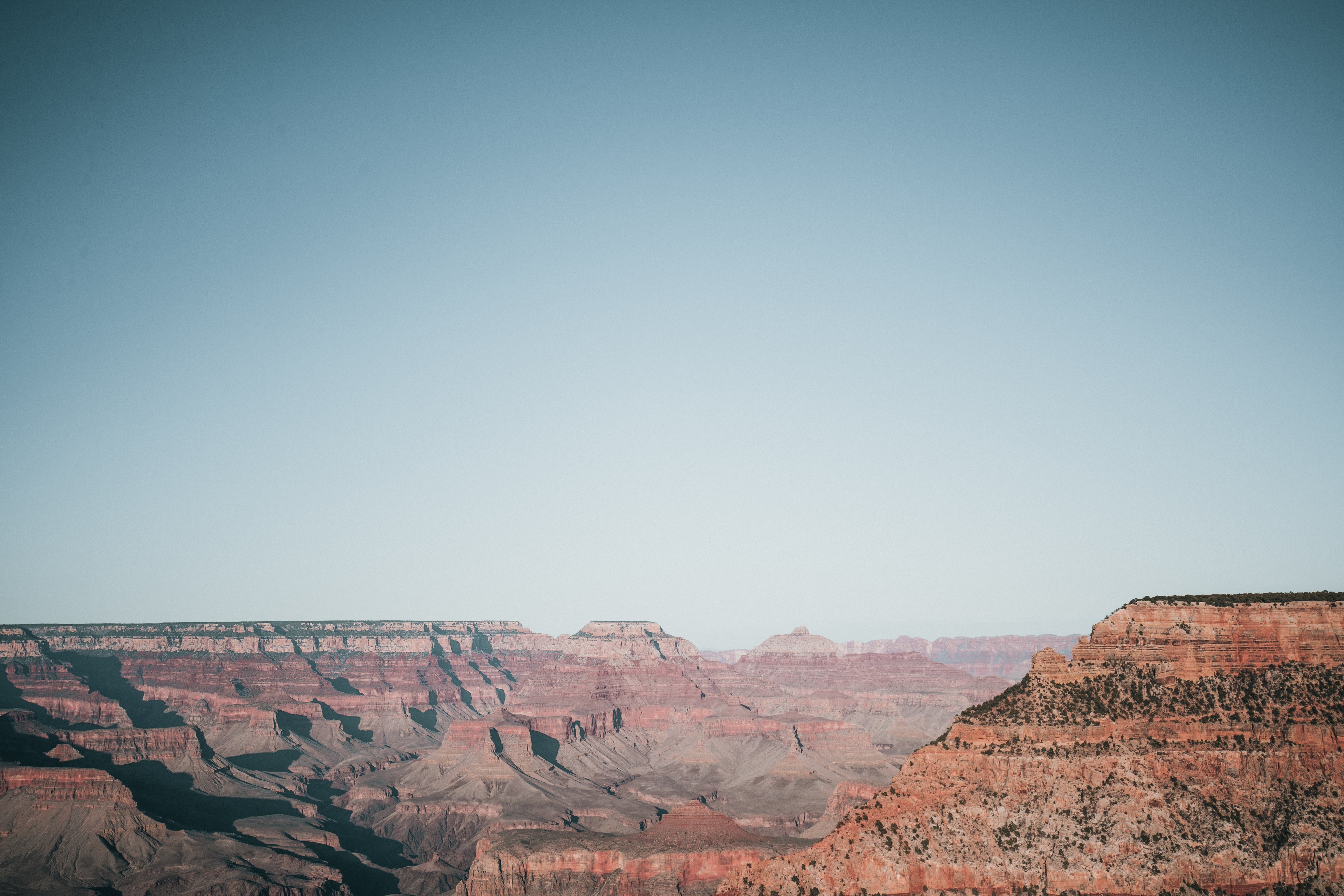 Vaste paysage de canyon et photo du ciel