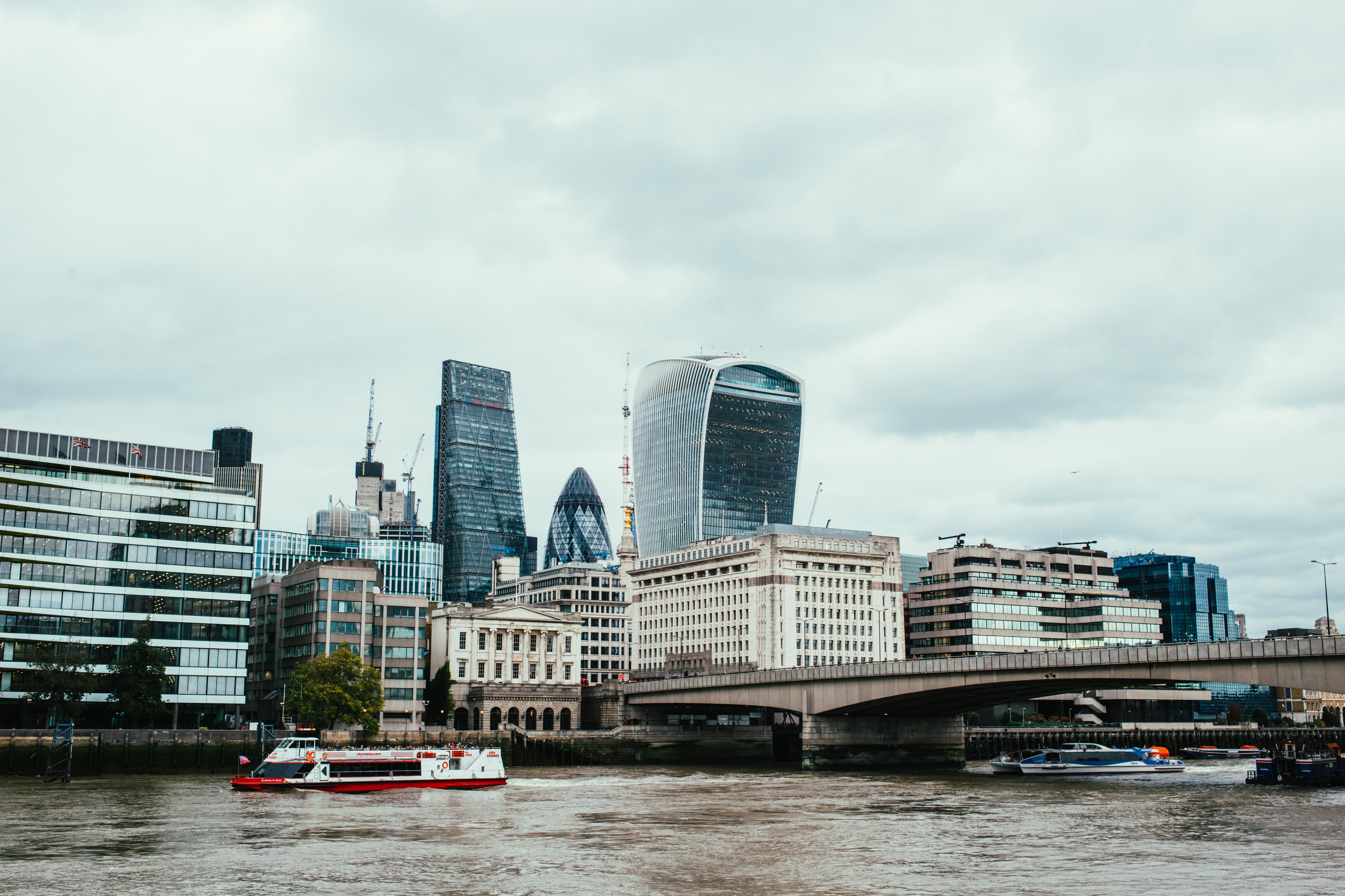 La Tamise, emblème de Londres, capturée en image