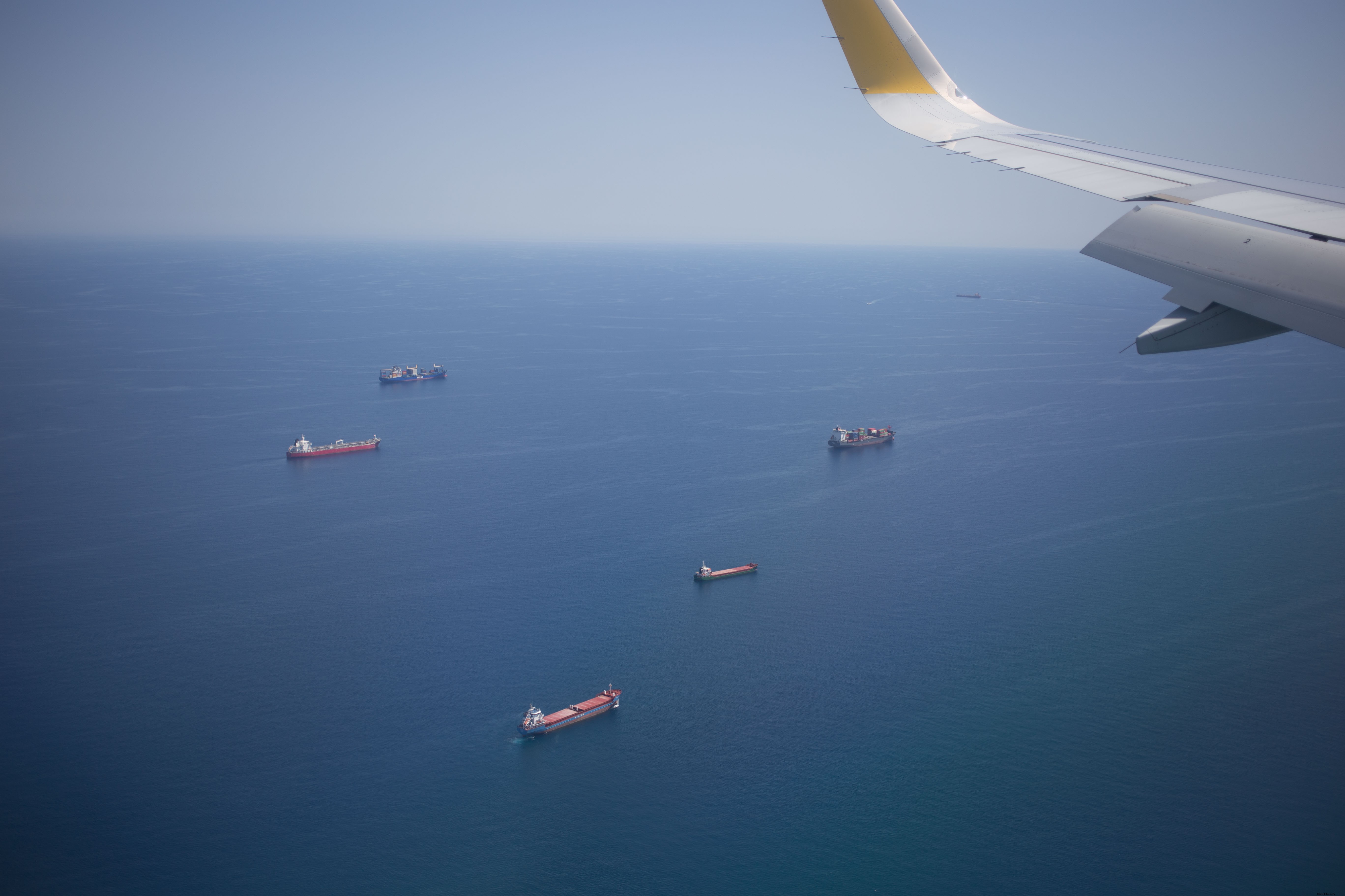 Photos de navires vus du ciel