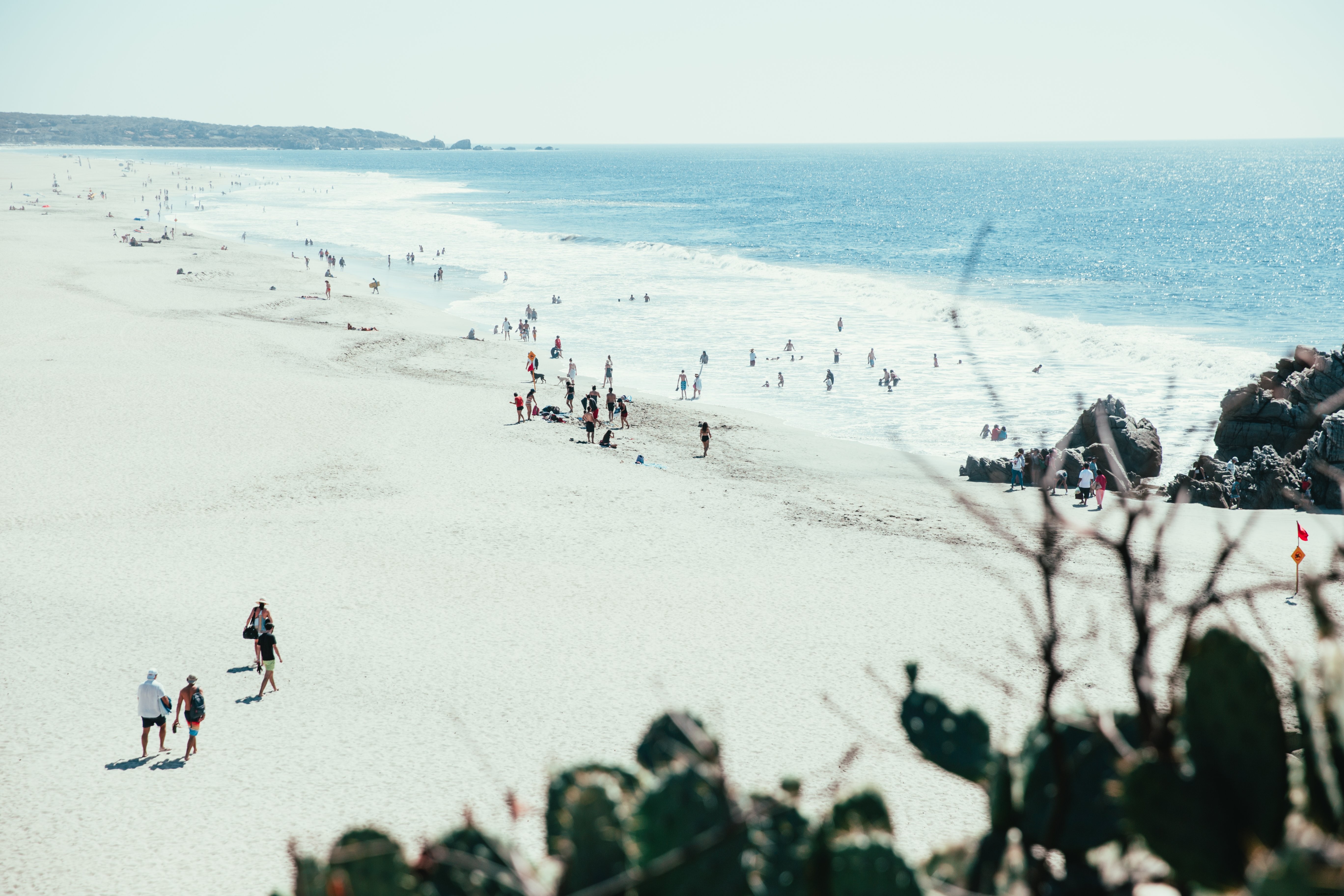 Plage de sable blanc – Photo impressionnante