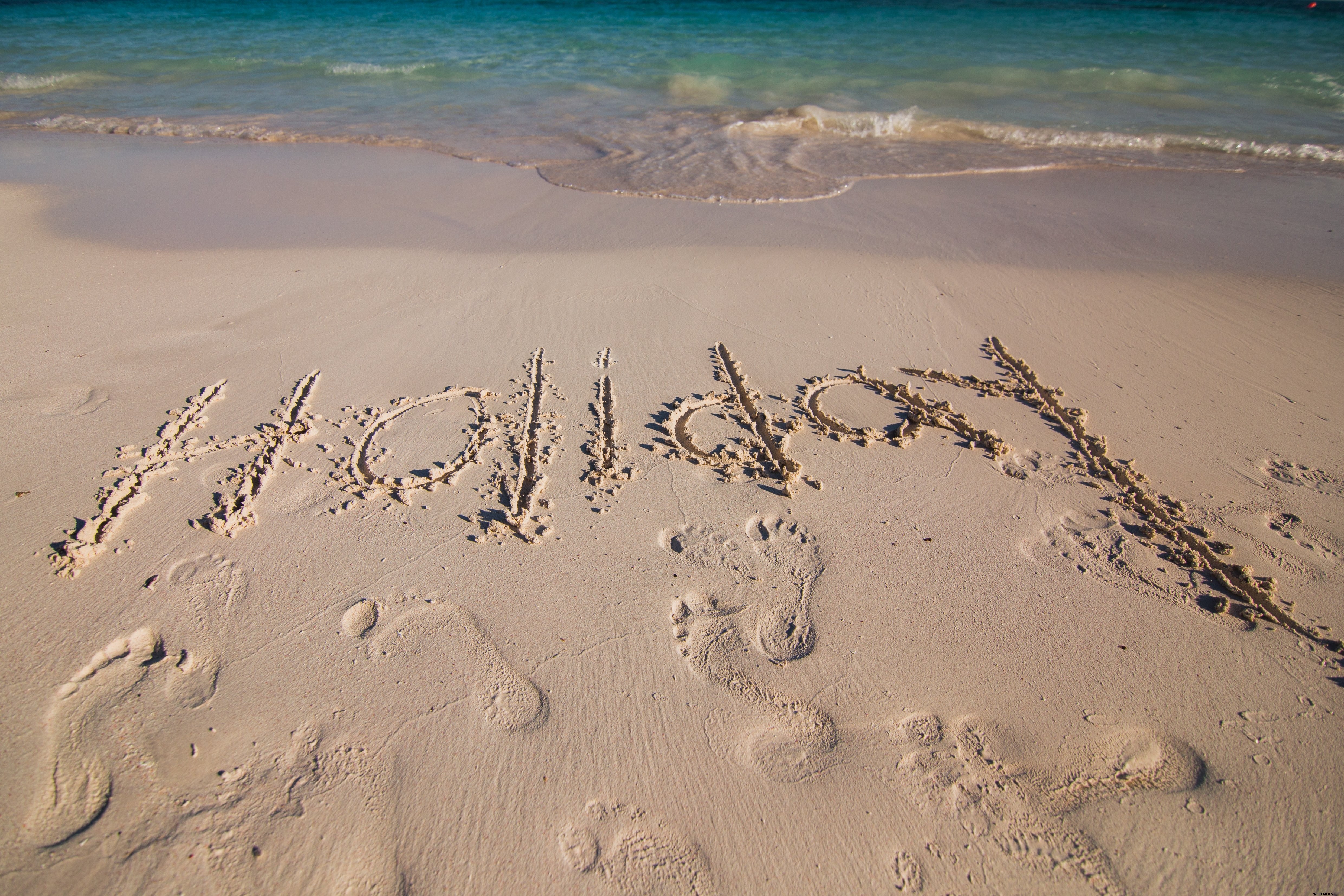 Photo de vacances sur le sable