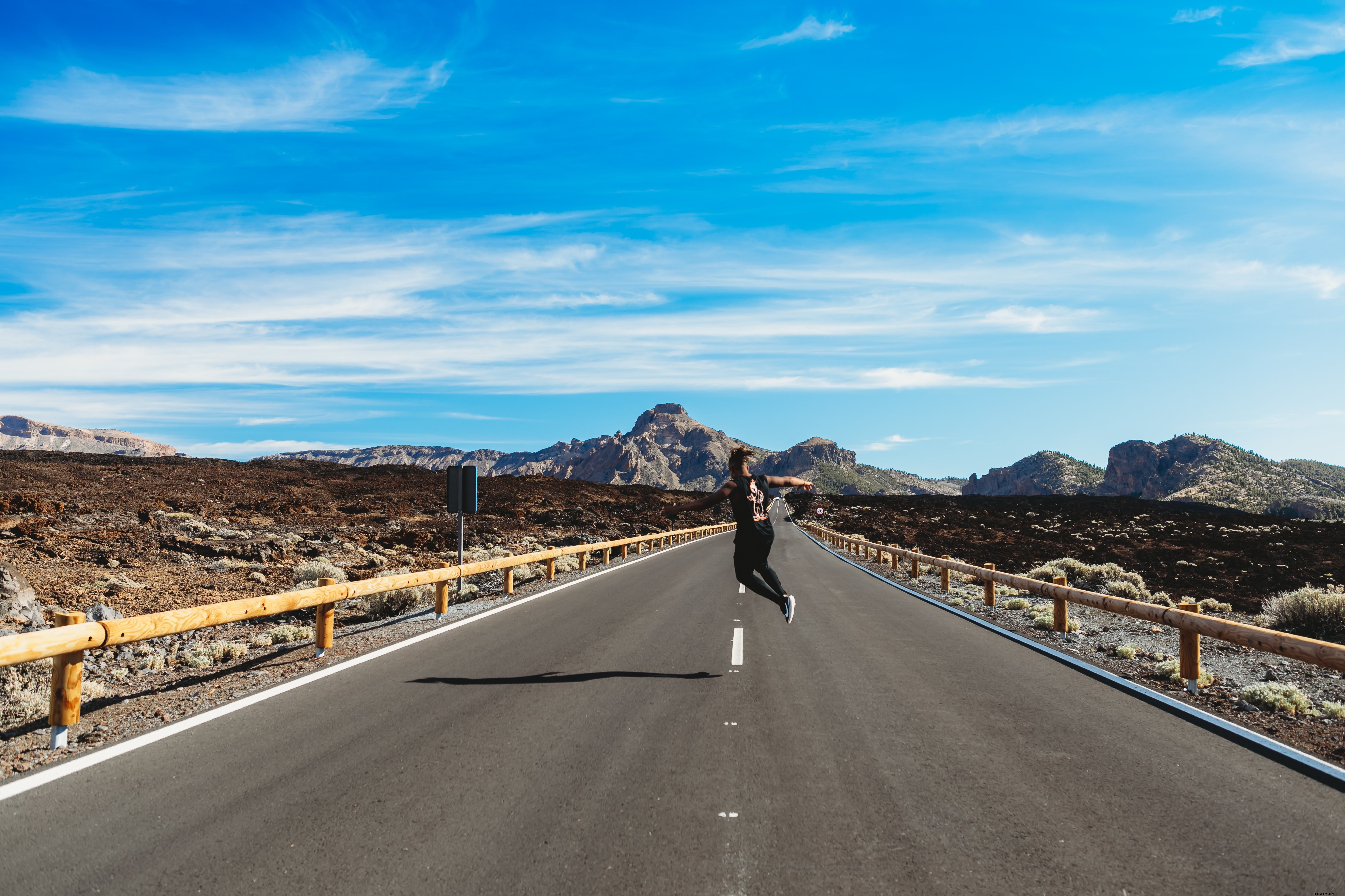 Photo d un saut d autoroute dans le désert