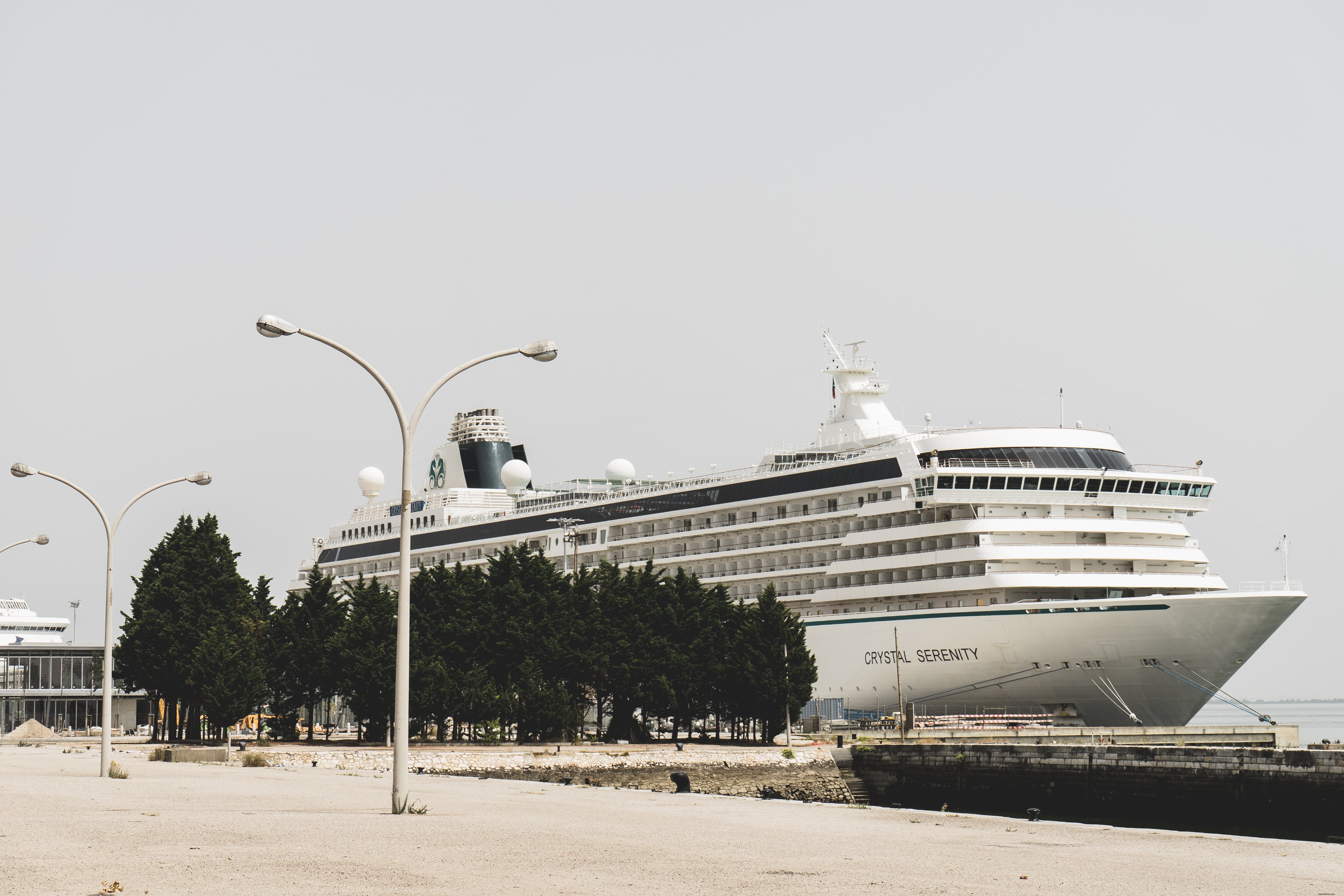 Photo des quais où accostent les bateaux de croisière